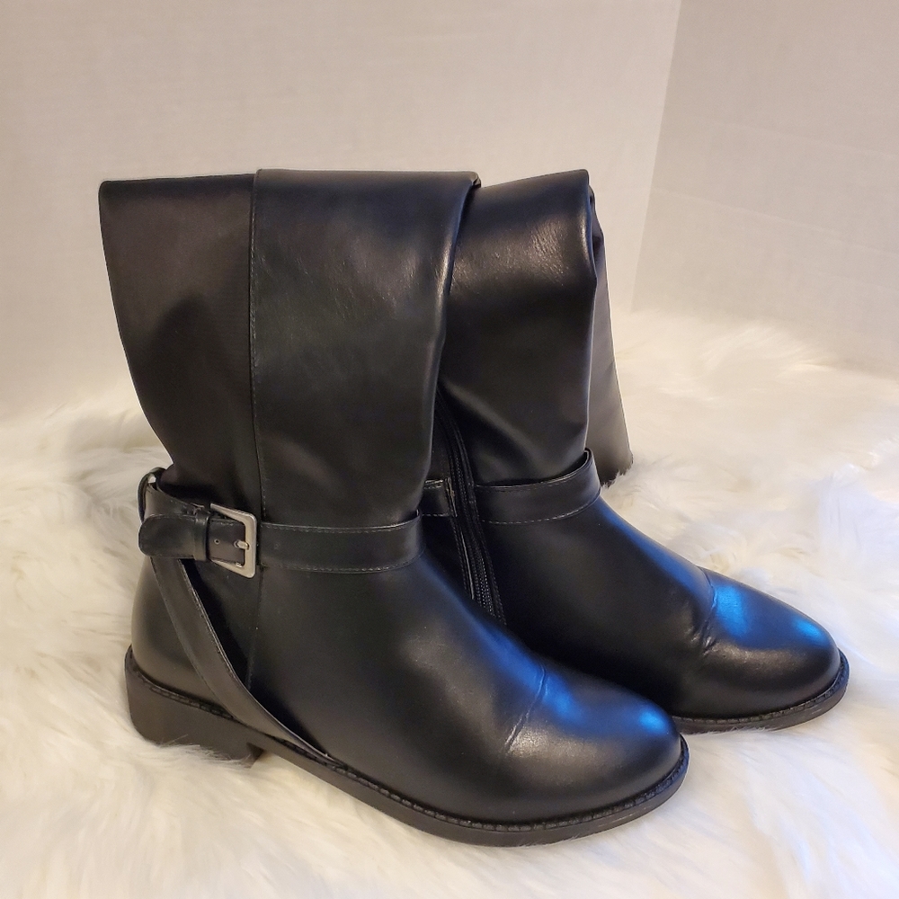 Zigisoho Orlain Tall Black Boots, Size 8 - image 3